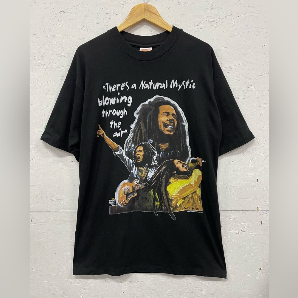 Black Bob Marley Graphic Short Sleeve Tee